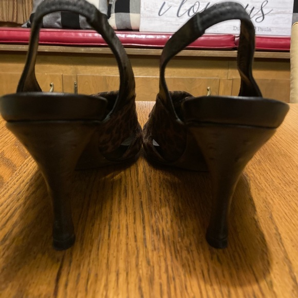 Donald J Pliner Avery S4 Leopard Print Sling Back Heels - Picture 9 of 14